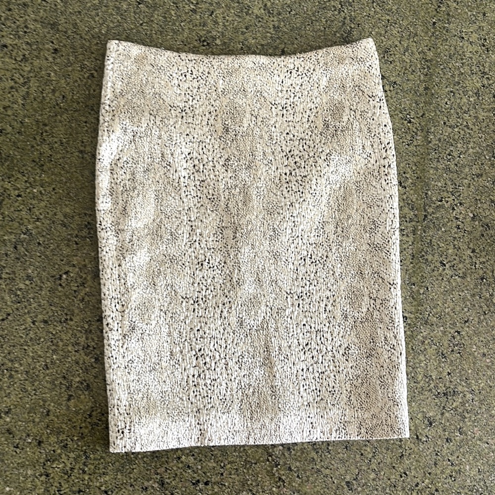 Helene Bergman Metalic Pencil Skirt